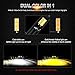 881 880 LED Fog Lights Bulbs Dual Color foglamp All-in-One Conversion Kits led fog 3000K Amber Yellow (Orange) 6000K White NOT Headlight 3 Year Warranty