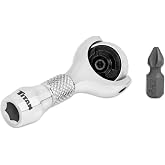 Titan 11340 1/4-Inch Drive x 2-1/4-Inch 90-Tooth Swivel Head Nano Ratchet with Hex Drive Handle