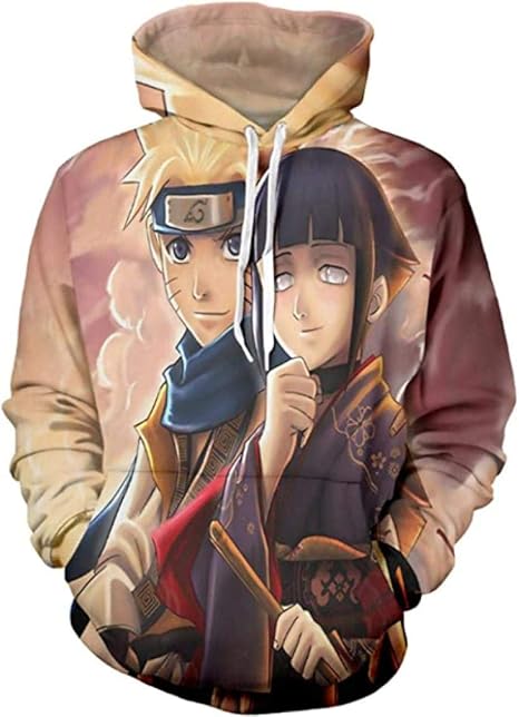 Amazon ファッションスウェットシャツ漫画パーカー アニメナルトトレーナー パーカー 面白 プリント おしゃれ お揃い3dプリントフパーカープルオーバー長袖フード付きスウェット トレーナー パーカー 通販