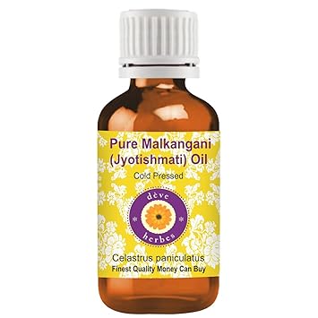 Deve Herbes Pure Malkangani (Malkangni/Jyotishmati) Oil (Celastrus paniculatus)