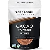 Terrasoul Superfoods Raw Organic Cacao Powder, 2 Lbs (2 Pack) - Raw | Keto | Vegan