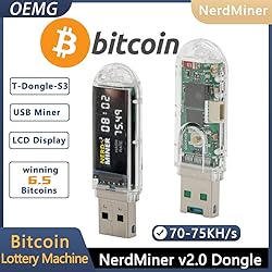 New NerdMiner V2 Dongle USB 70-75KH 1W T-Display S3