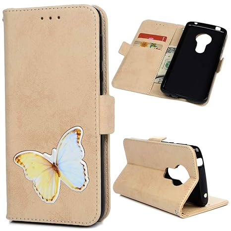 Motorola Moto G6 Play Hülle Case Tasche Kunstleder Brieftasche Wallet Lederhülle Schutzhülle Handyhülle Ständer Kartenfach Ma