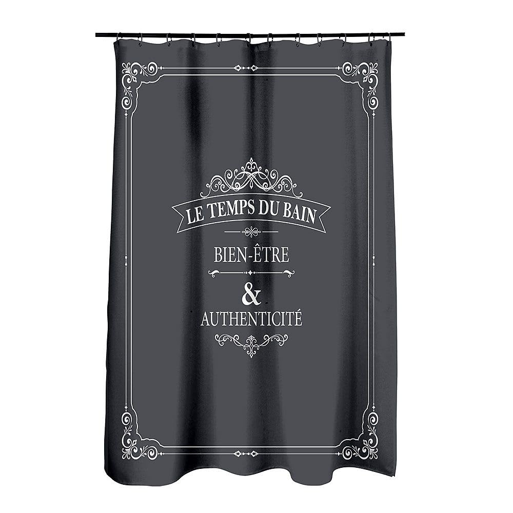 Douceur d'Intérieur Shower Curtain 180 x 200 cm Polyester Vintage Print