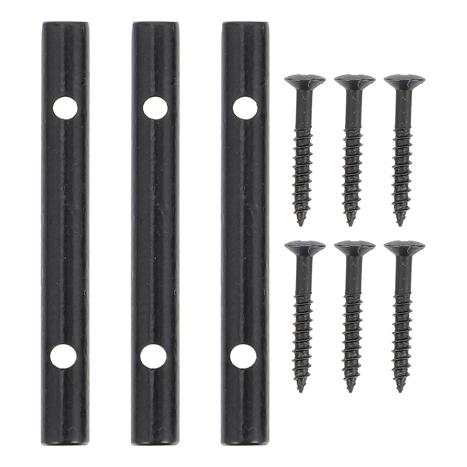 Milisten 3 Sets Guitar String Tree Retainer Bar String Retainer Tension Bars with Screws for Electric Guitar