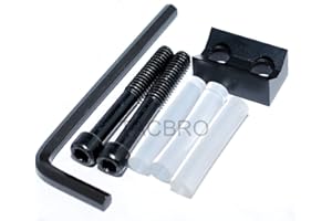 TACBRO V-Block for Ruger 10/22- Black Plus 3 Clear Buffer