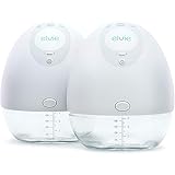 Elvie Double Electric Wearable Smart Breast Pump | Silent Hands-Free Portable Breast Pump That Can Be Worn in-Bra with App 2-