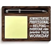 Administrative Professional Gifts, Appreciation Gifts for Secretary Admin Administrative Assistant Sticky Note Holder for Office Desk Decor