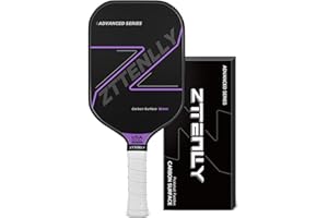 ZTTENLLY Pickle Paddles - Carbon Fiber Surface with 16mm & USAPA Approved - Pickle Rackets Ideal Gift for Men Women