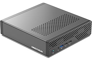 MINISFORUM MS-01 Mini Workstation Intel Core i9-13900H (vPro Enterprise Support) 32GB DDR5 1TB SSD Mini PC,2x 10Gbps SFP+/2x 2.5G RJ45/2x USB4/HDMI/1x PCIe4.0x16 slot/Support 3x M.2 2280/22110/U.2 SSD