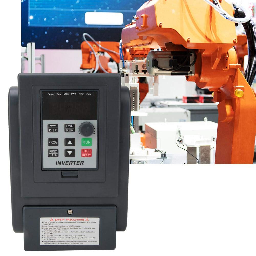 VFD Variable Frequency Drive, 220V AC Single Phase to Three Phase 380V AC 2.2KW, VFD Inverter Converter for Spindle Motor Speed Control - Image 5