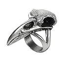 Rebeschadel Ring Raven Skull Alchemy Gothic Ring - size 9