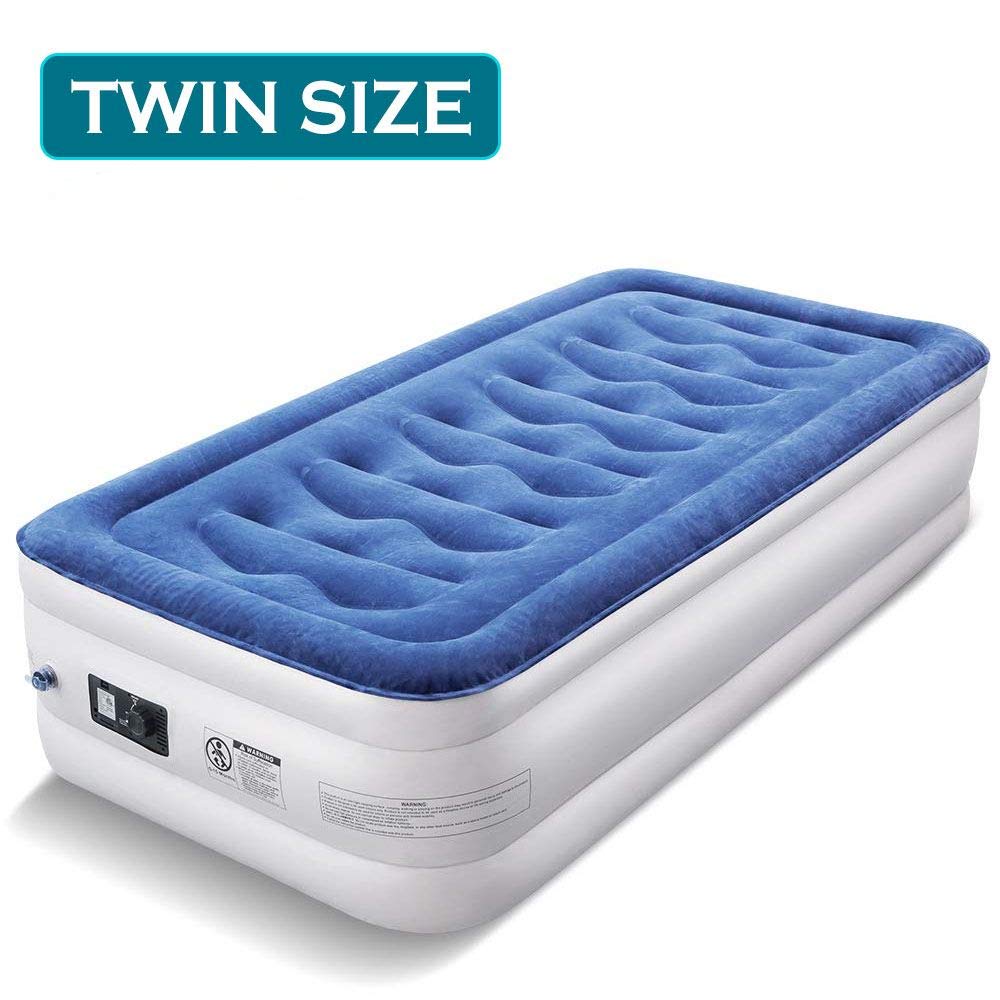 inflatable double mattress with pump