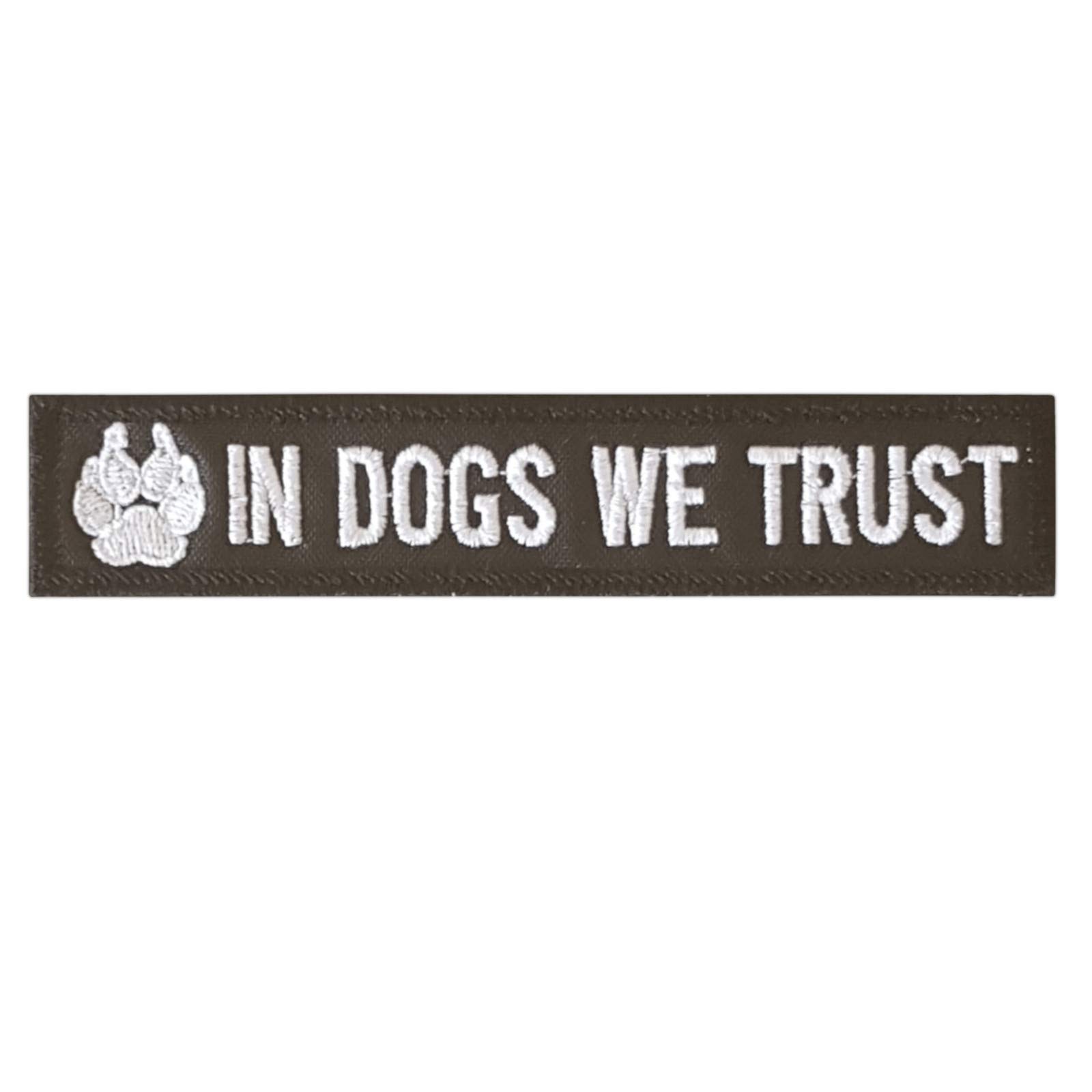 K-9 in Dogs We Trust Dog Handler Paw K9 Tactical Morale Army Gear Touch Fastener Patch