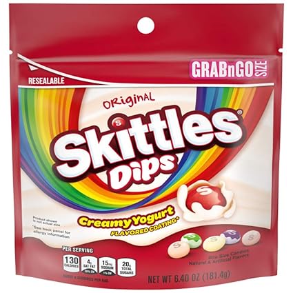SKITTLES Dips Yogurt Coated Fruit Candy 