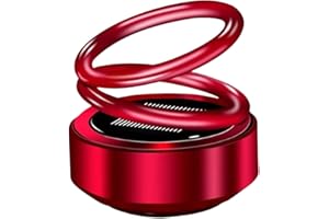 gifskiu Mini Portable Kinetic Heater, Solar Rotating Decoration, Vehicle Microwave Molecular Deicing Instrument, Creative Car Interior Decoration (Color : Rojo)