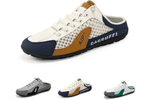 Men's Slip On Mule Sneakers Backless Breathable Mesh Walking Shoes Lightweight Casual Anti Slip Shoes for Driving Travel Dail