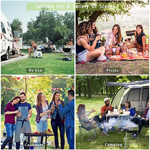 Camping Cooking Set, 15Piece Camping Kitchen Set Portable Camping Gear Stainless Steel Camping