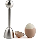 Egg Cracker Topper Cutter for Soft Boiled Eggs Stainless Steel Shell Remover Separator Kitchen Tool