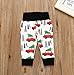 3Pcs Spring Baby Boys Clothing Little Man Print Outfits Rompers Clothes Set
