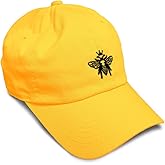 Speedy Pros Soft Baseball Hat Embroidered Dad Hat Black Flying Queen Bee Embroidery Men & Ladies Baseball Cap Cotton