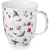 McIntosh Chintz Sweet Pea Chintz Fine Bone China (12.5 oz) Java Mug in Matching Gift Box