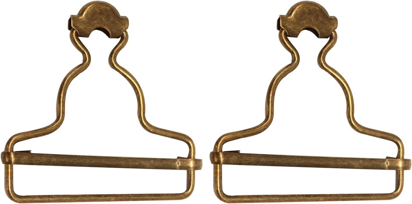 Trimming Shop 45mm Dungaree Buckles, Heavy-Duty Metal Clip Fasteners for Braces Overalls, Jumpsuits, Kids' Clothing