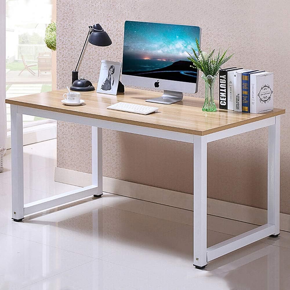 Henf 43" Computer Desk,Industrial Sturdy Metal Frame Desk,PC Laptop Study Table Office Desk,Workstation Computer Writing Work Furniture for Home Office