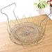 304 Stainless Steel Foldable Steam Rinse Strain Fry Basket Strainer Net Kitchen Cooking Tool for Fried Food or Fruits
