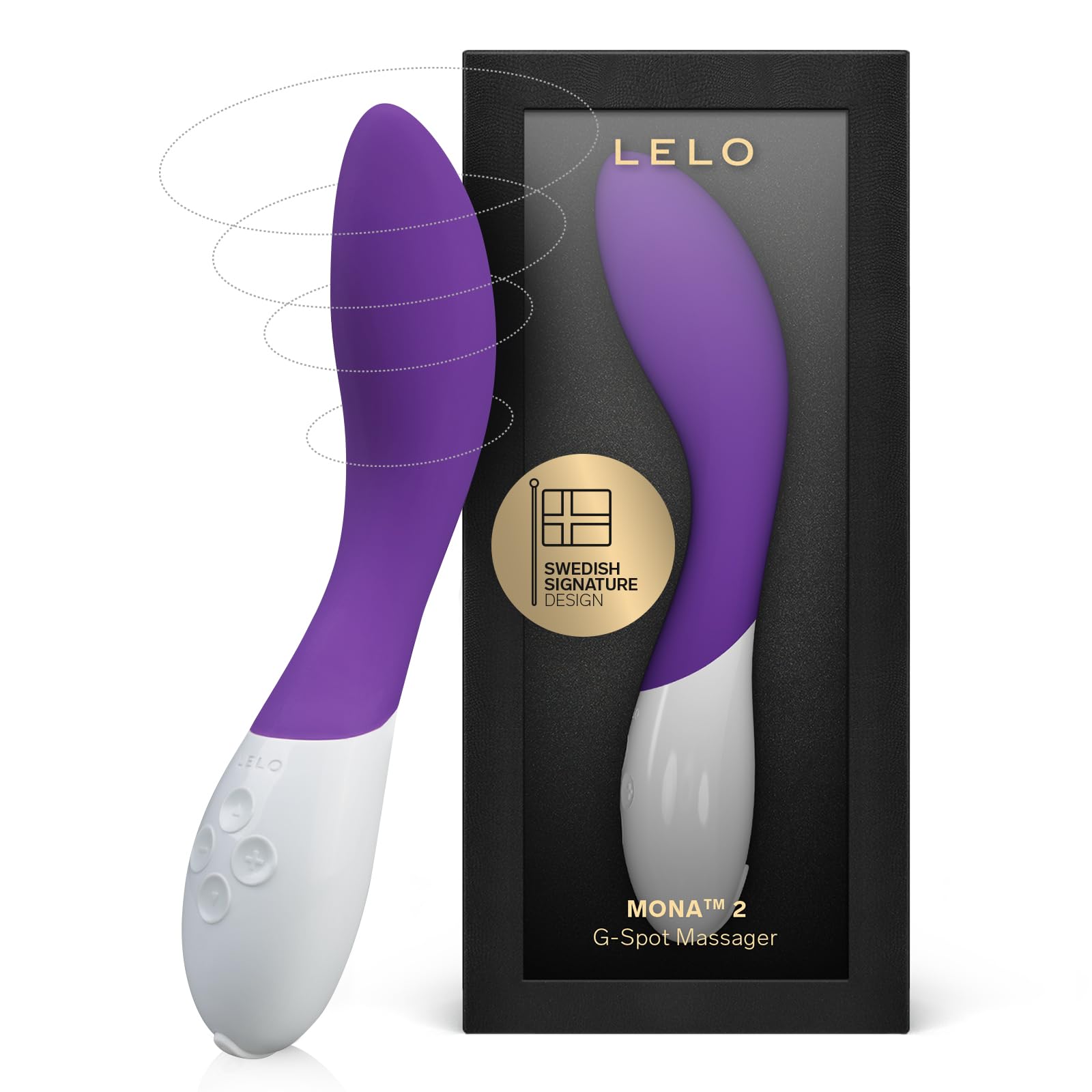 LELO Mona 2 G Spot Vibrator for Women, G Spot Toy for Discrete Pleasure, Curved Vibrator Sex Toy for G Spot, Adult Toy with 6 Intensity Modes, Purple โ image 1