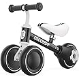 allobebe Baby Balance Bike, Cute Toddler Bikes 12-36 Months Gifts for 1 Year Old Girl Bike to Train Baby from Standing to Running with Adjustable Seat Silent & Soft 3 Wheels