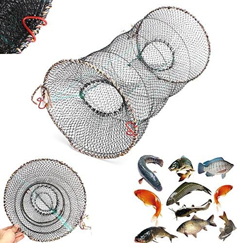 Mesh Folding Lobster Crab Crawfish Shrimp Trap Cage Fishing Keep Catching Fish Net -Mountain Tops