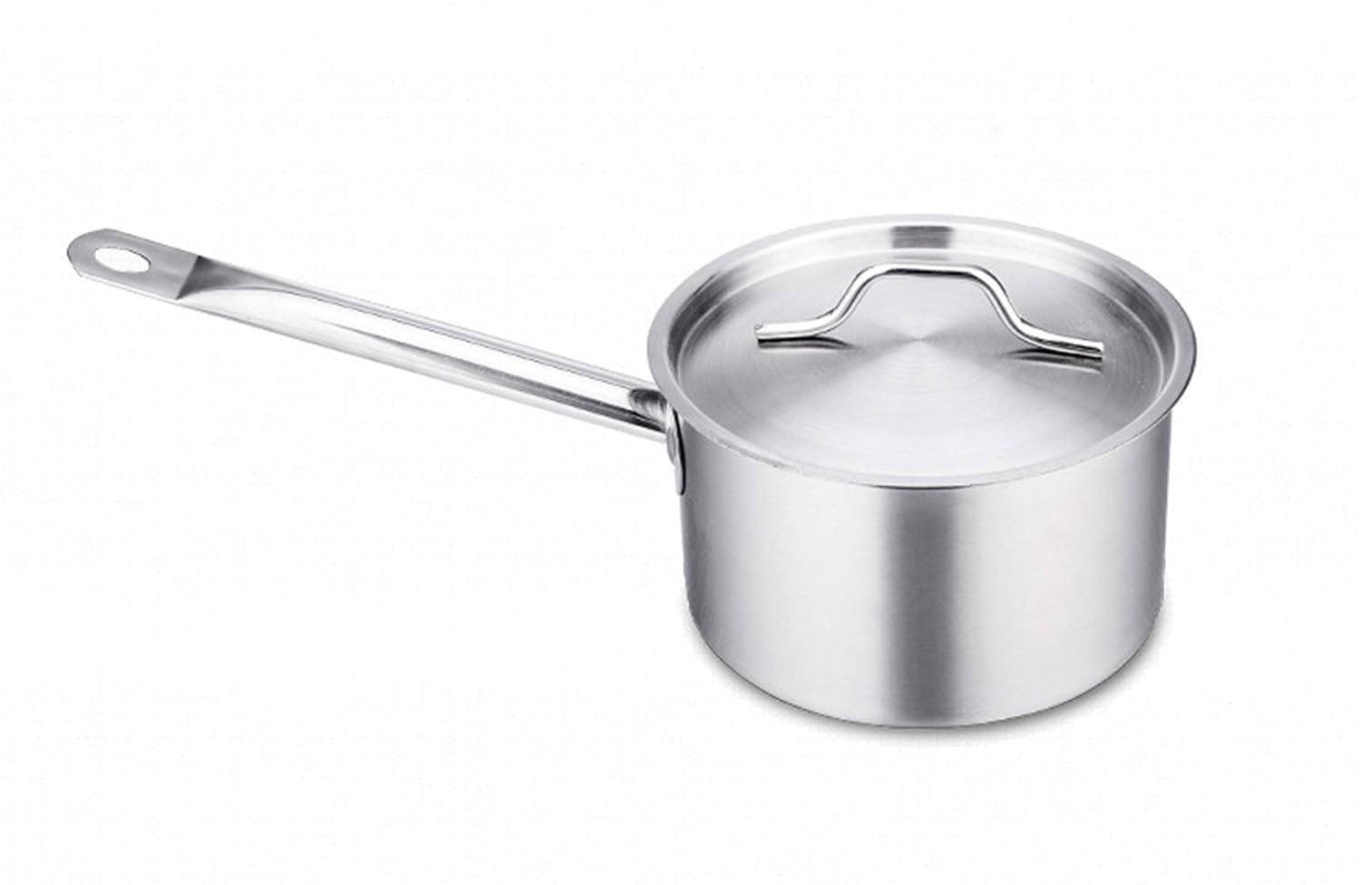 Carbon Dioxide Tri-Ply Stainless Steel Sauce Pan with Cover,2-Quart, Silver (2-Quart)