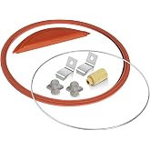 M9 M9D Door Seal Gasket Kit for Midmark Ritter M9 Seal Set Replacement Part | Include Door &amp; Dam Gasket(#002-0361-01), Gasket Ring(#057-0790-01), Door Spring, Mesh Chamber Filter, Sintered Bronze Filter