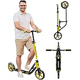 Scooter for Adults –Adult Scooter,Folding, Adjustable Height, Big Wheels, Lightweight All-Aluminum Frame | Suitable for Teens 12+ | 265lbs Weight Limit,Kick Scooter