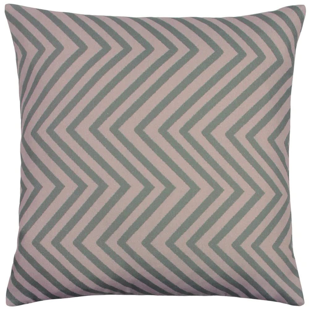furn. Zig Zag Cushion Cover, Blush/Grey, 43 x 43cm