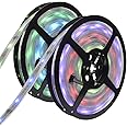 6803 IC RGB Magic Dream Color Multicolors LED Strip Lights Full Set (Strip Lights + Remote Controller + Power Adapter) Waterproof IP67 Tube Covered (10m/32ft)