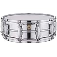 Ludwig LM400 Smooth Chrome Plated Aluminum 5 x 14 Inches Snare Drum with Imperial Lugs and Supra-Phonic Strainer
