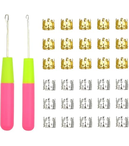 Uncinetto Latch Hook Con Manico In Legno - Lunghezza 15,8 Cm - Attrezzo Per Tappeti, Arazzi E Extension Capelli - 2