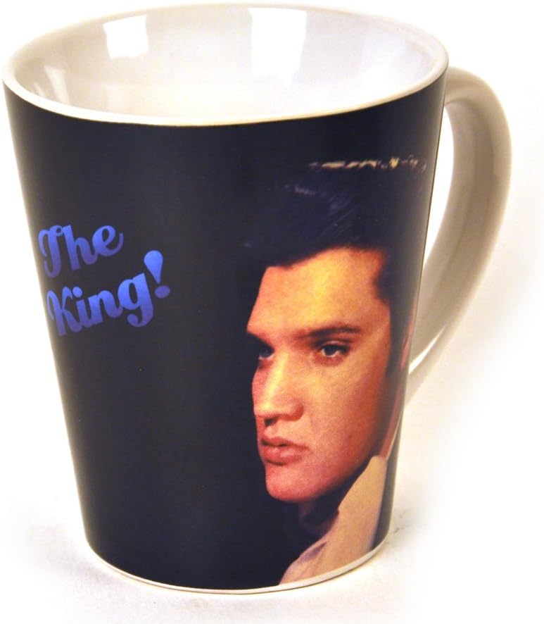 Elvis Presley Black Ceramic Coffee Mug/Tea Cup, Gift Boxed