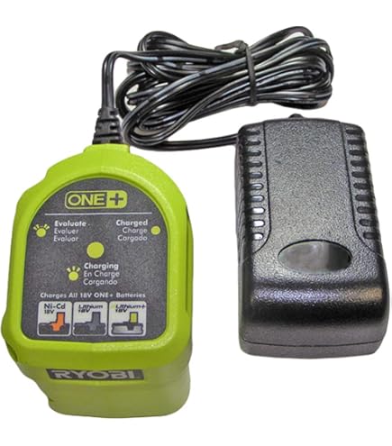 Amazon.com: for Ryobi 18V Battery Charger Replacement, Car Charger for Ryobi  18V Lithium ion & Ni-cad & Ni-Mh Battery with Cigarette Lighter Plug  Vehicle Charger : Tools & Home Improvement