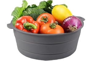 Collapsible Silicone Mixing Bowl, Food-Grade Foldable Travel Container, Large Collapsible Bowls for Camping Outdoor Hiking St