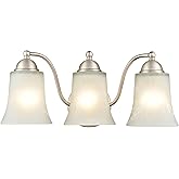 ML Lighting 3-Light Vanity Satin Nickel
