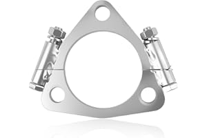 Triangular 2.5" ID Car Split Exhaust Flange,Sturdy Car Split Flange Adapts to 2.25" Flared Y-type Exhaust Pipe,Professional C