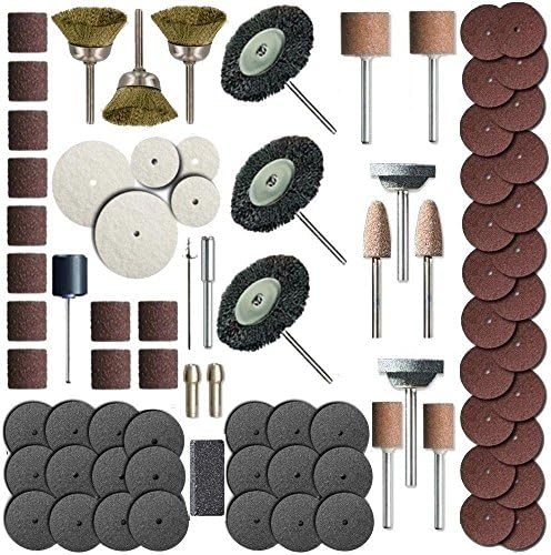 Rotary Tools 216 Piece Rotary Tool Accessory Set - Fits Dremel - Grinding, Sanding, Polishing