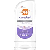 OFF! Clean Feel Insect Repellent Clear Gel with 20% Picaridin - DEET-Free Protection from Mosquitoes &amp; Ticks, Odor-Free Pest Control for Camping - 3.8 oz