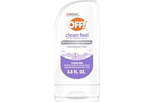 OFF! Clean Feel Insect Repellent Clear Gel with 20% Picaridin - DEET-Free Protection from Mosquitoes & Ticks, Odor-Free Pest Control For Camping, Hydrating Bug Gel - 3.8 oz