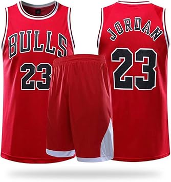 WWJJE Herren-Basketballtrikot Chicago Bulls Nr. 23 Michael Jordan-Basketballtrikot aus 