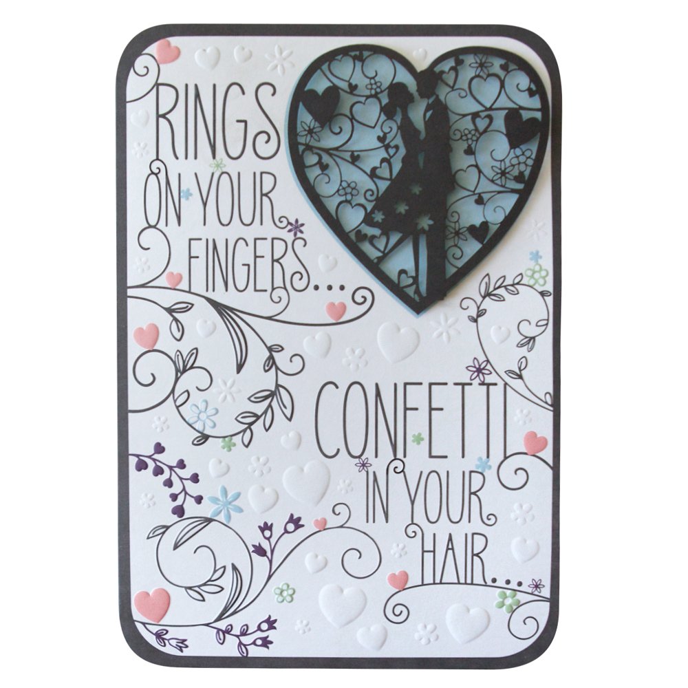 Hallmark Wedding Card 'Love In Your Hearts' - Medium