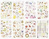 Molang Sticker Ver.1~3 - Cute Rabbit Charactor Diary Scrap Book Scrapbooking Decor Decoration 6 Sheets Lot Korean Stationery (Ver.4)